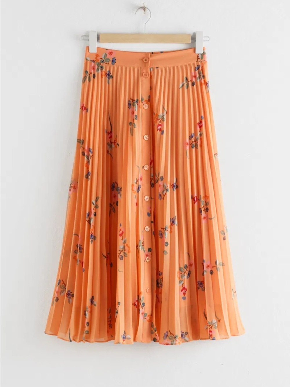 & other stories pleated midi skirt